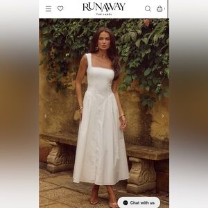 RUNAWAY the label LANI midi dress - white